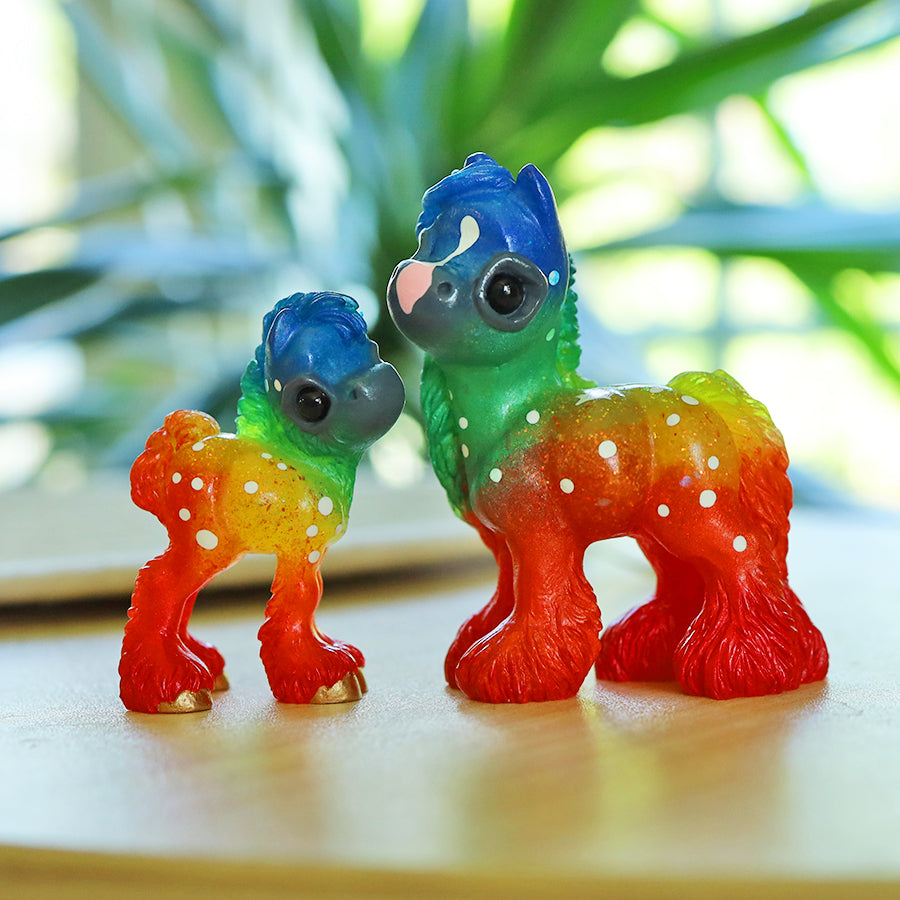 Rainbow Momma and Baby Set
