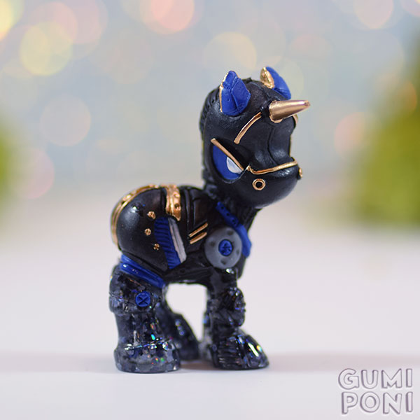 Blue and Black Grumpicorn 3000