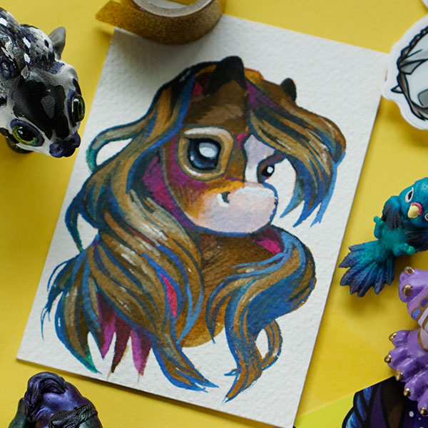 "Mane" Original Painting by GumiPoni