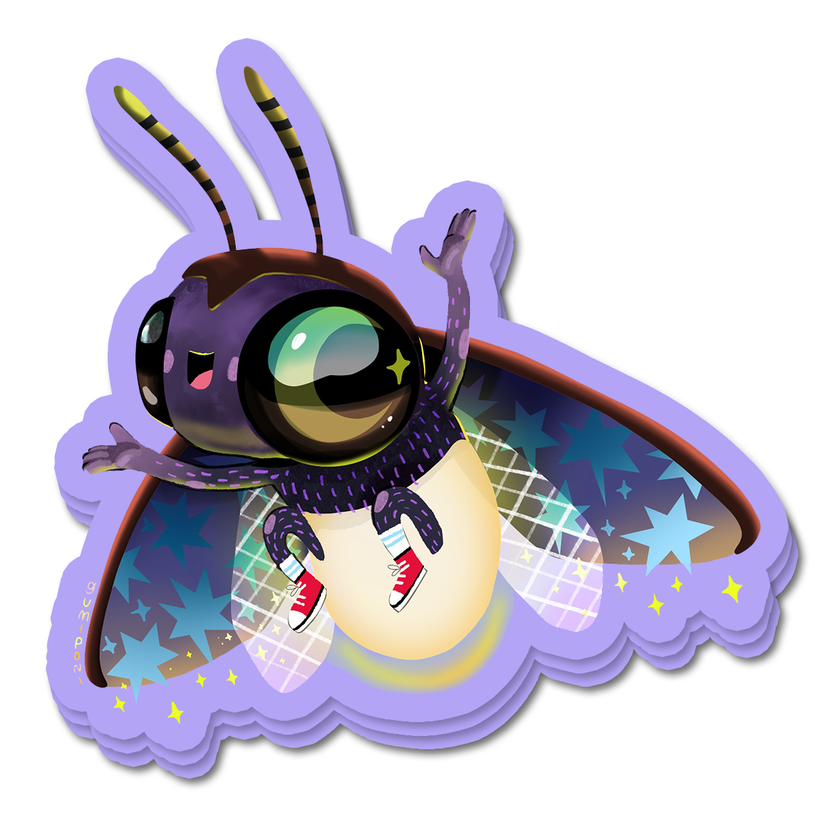 Happy Firefly Sticker