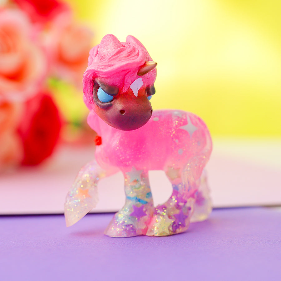 Pink Stars Grumpicorn GumiPoni