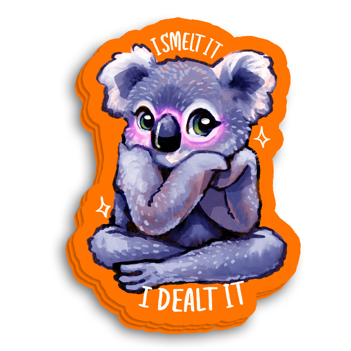 Farting Koala Sticker