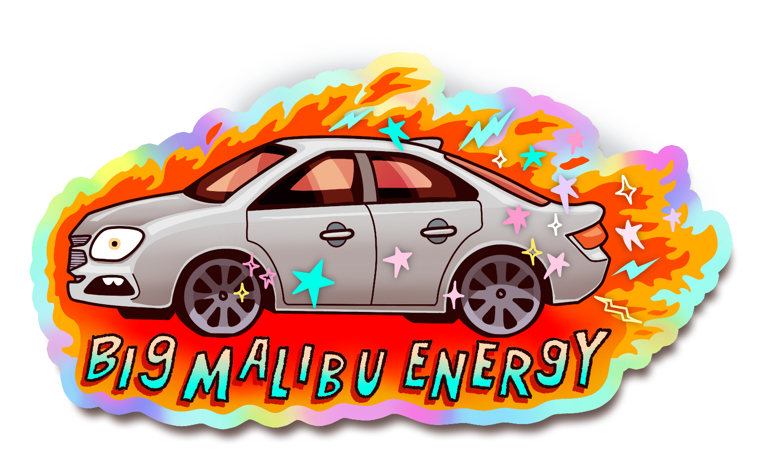 Big Malibu Energy Sticker