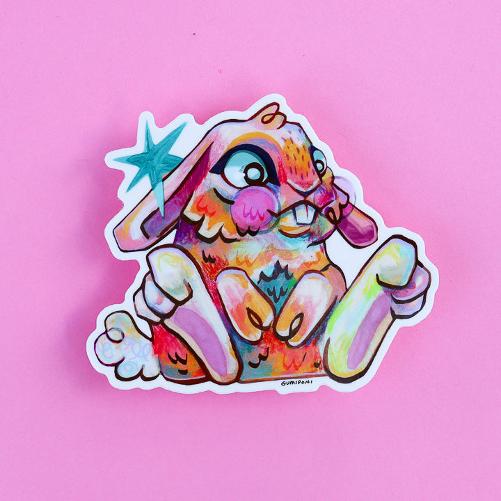 Bashful Bunny Sticker