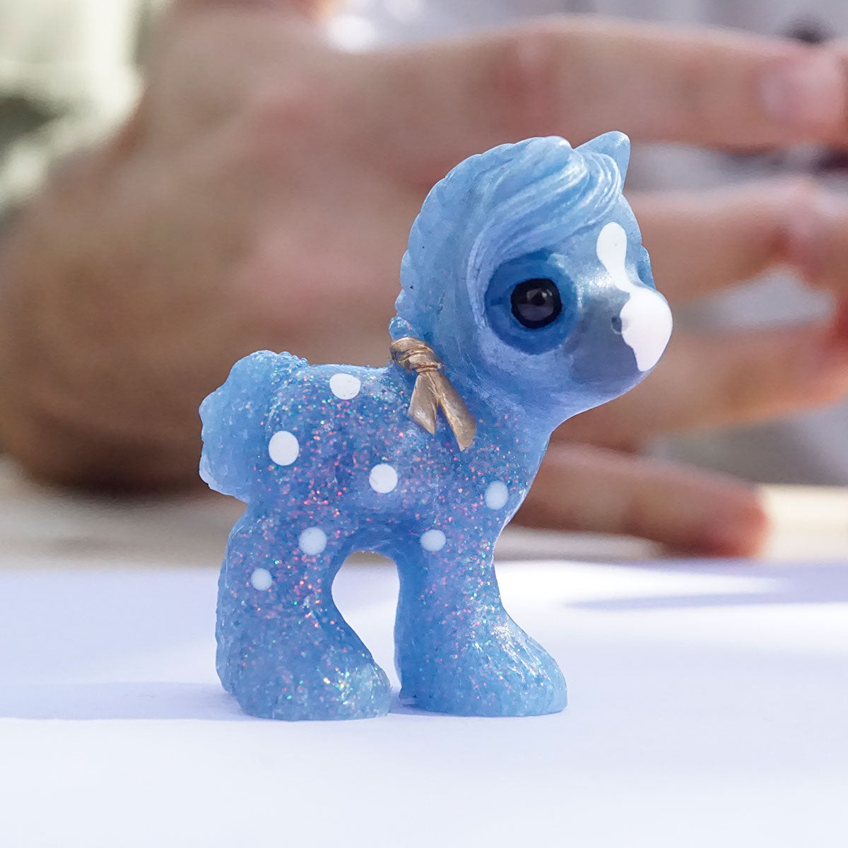 Sky Blue Glitter GumiPoni
