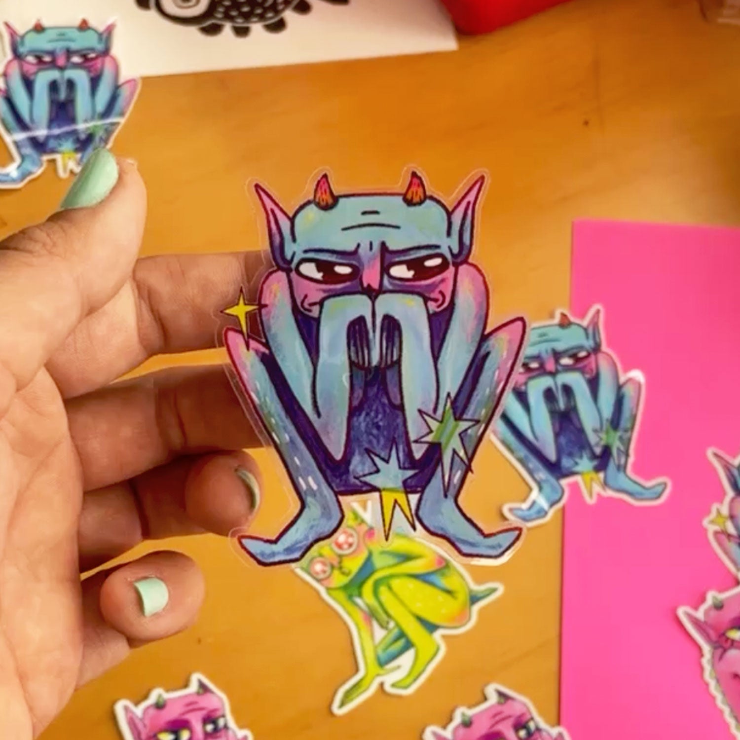 Blue Goblin Sticker