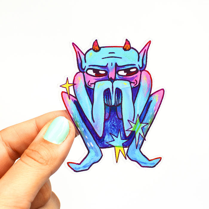 Blue Goblin Sticker