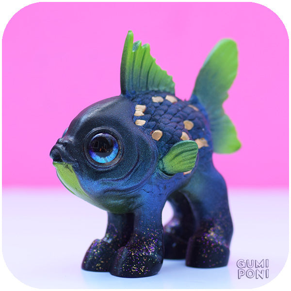 Deep Blue and Green Hippoh
