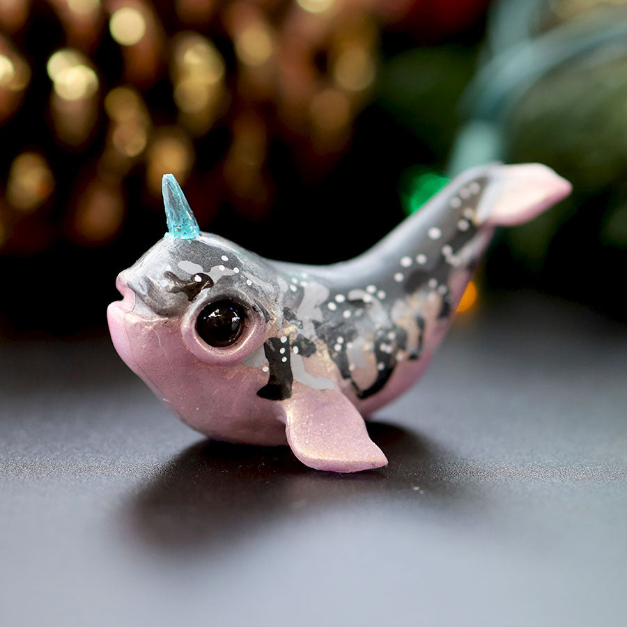 Pink and Grey Narwhal