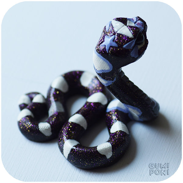Purple Glitter Rainbow Serpent by GumiPoni