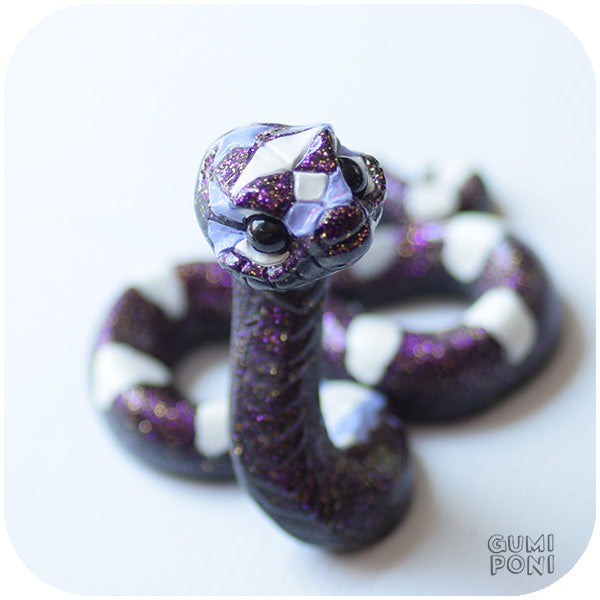 Purple Glitter Rainbow Serpent by GumiPoni