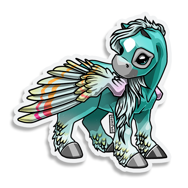 "Icy Pegasus" December 2021 Sticker